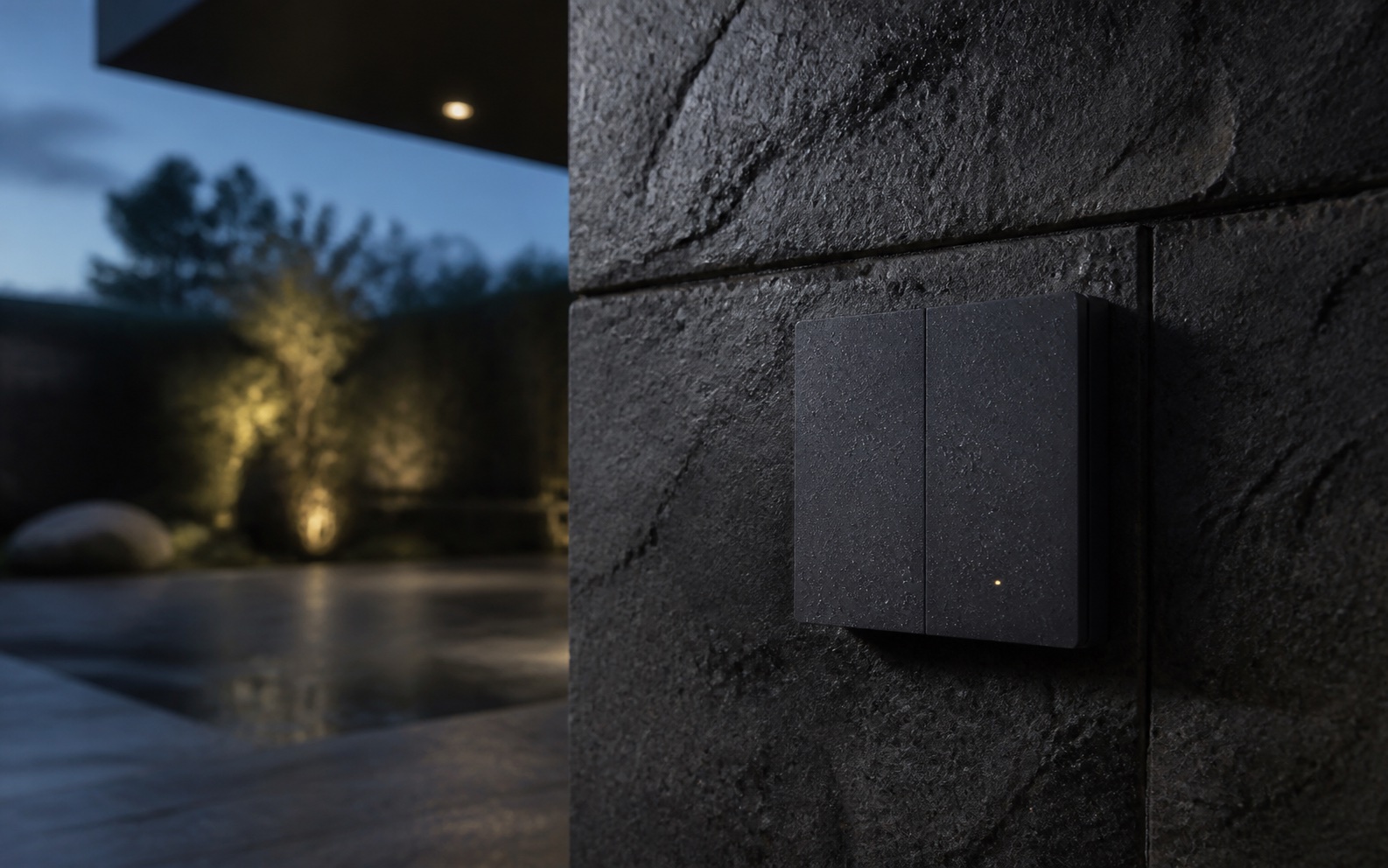 BXD Outside Weatherproof control in an architectural interior